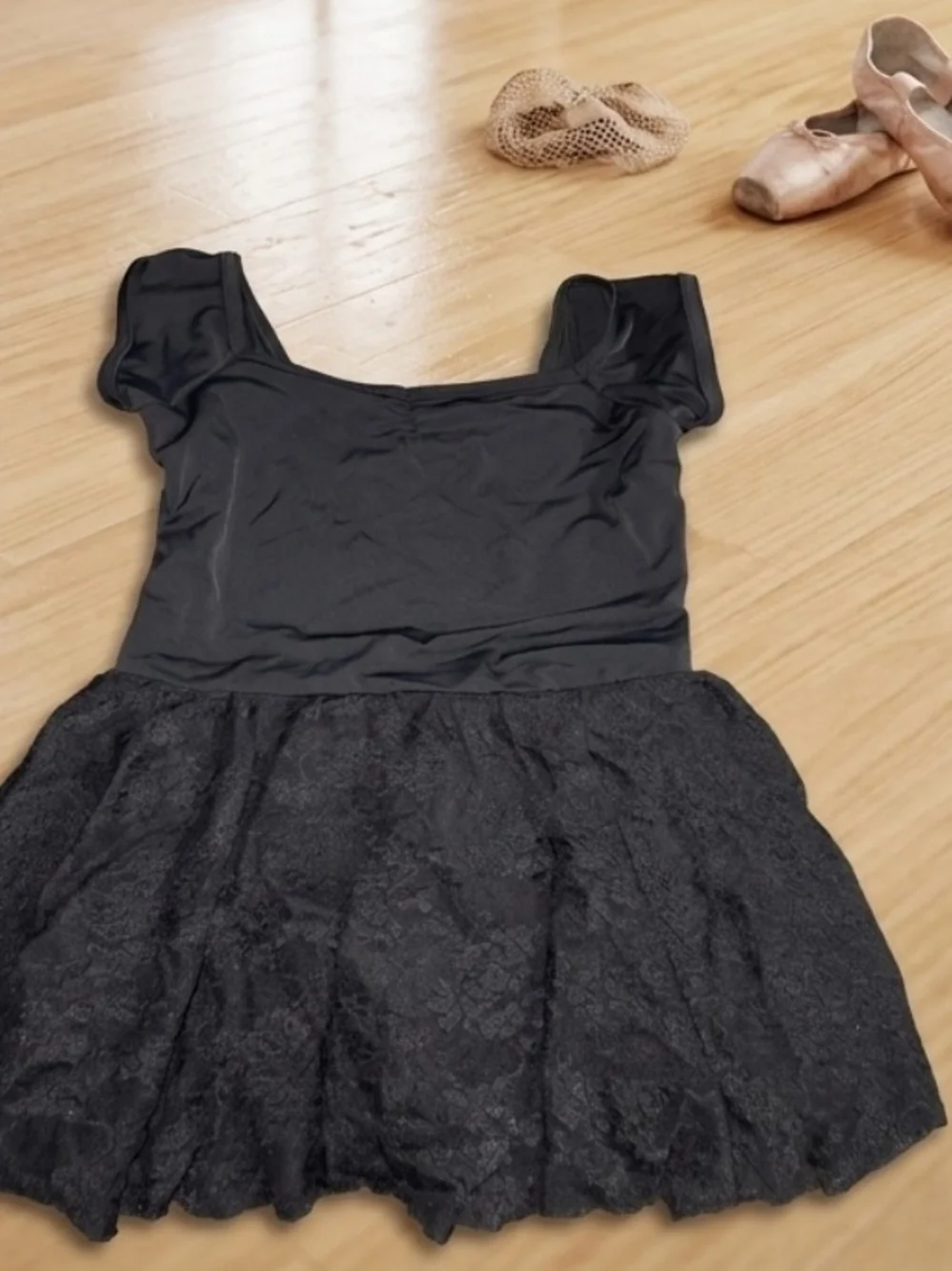 balera Black Lace Ballet Dress for Girls